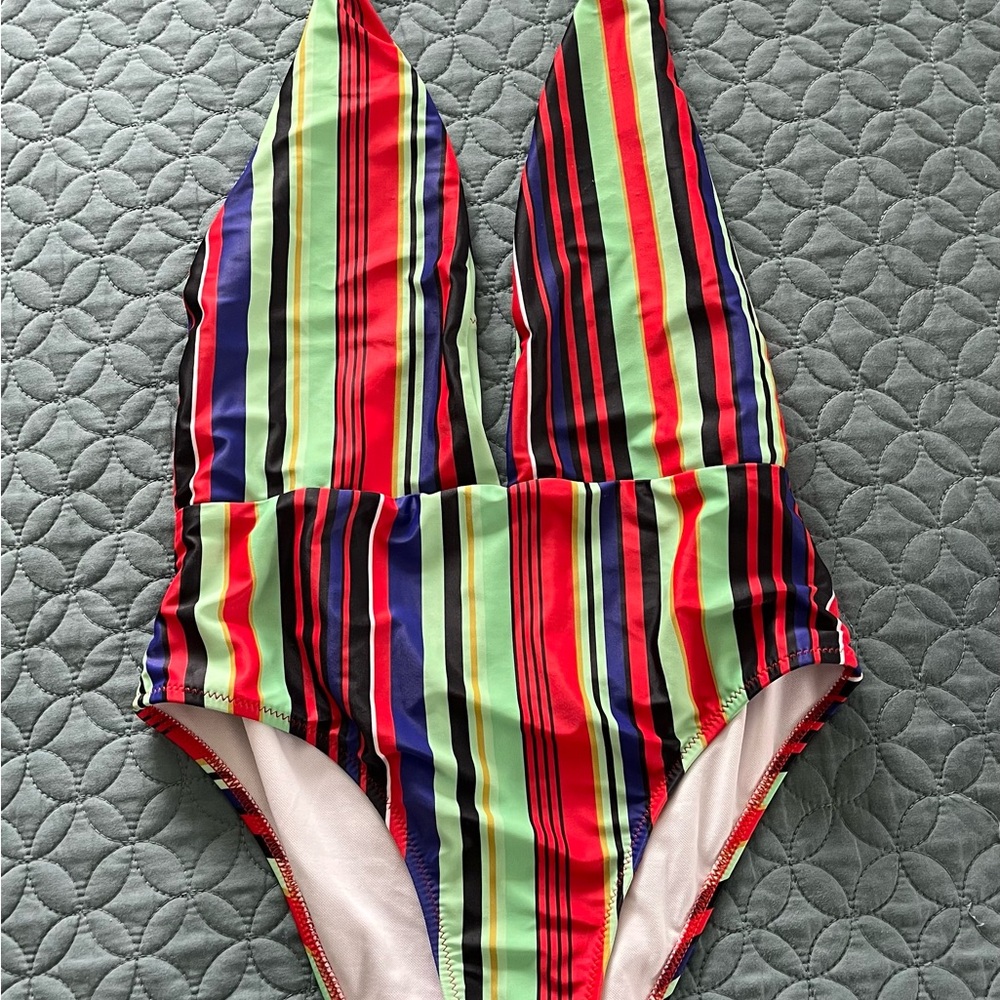 Striped Multicolor Women’s Swimsuit